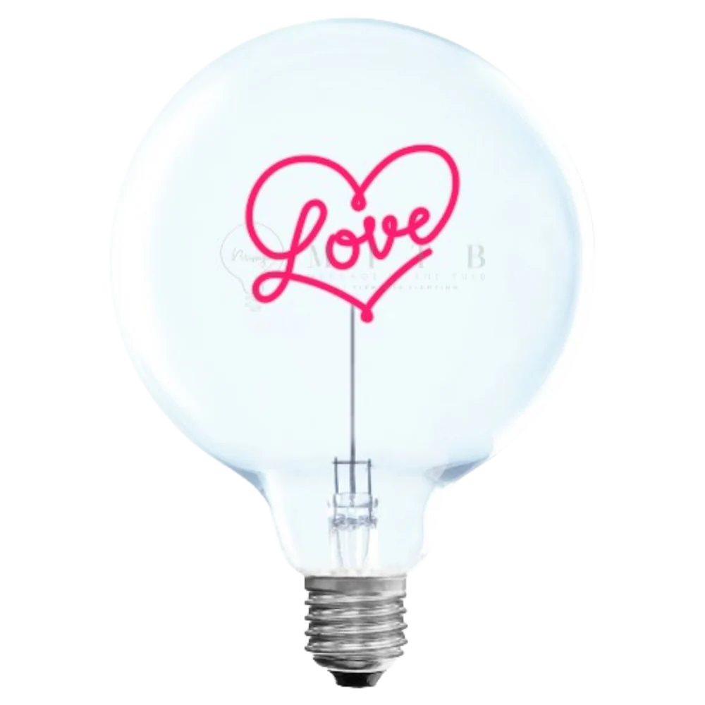 LOVE - CULOT ARGENTE UNIQUEMENT POUR SOCLE SANS FIL