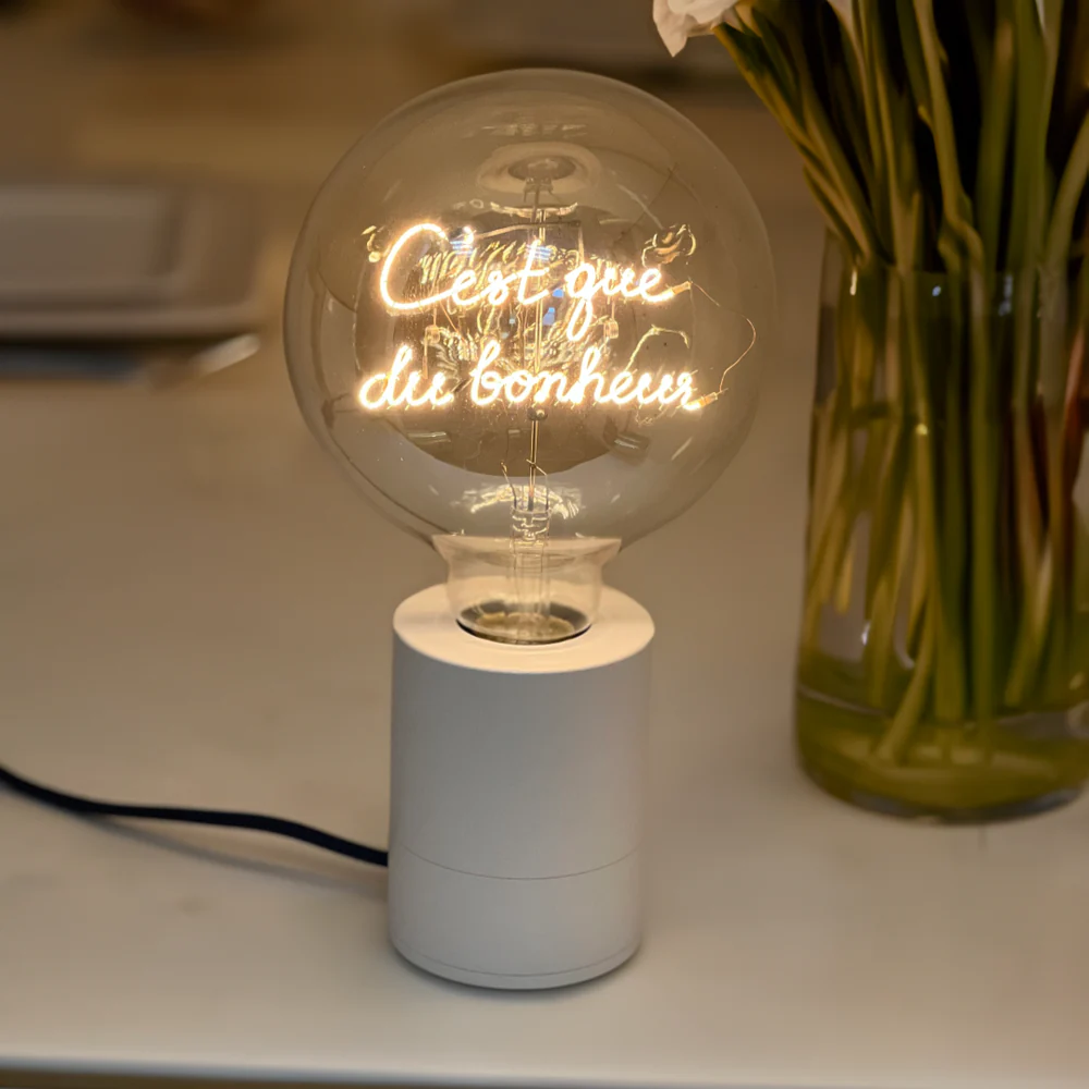 C'EST QUE DU BONHEUR - CULOT DORE UNIQUEMENT POUR SOCLE FILAIRE