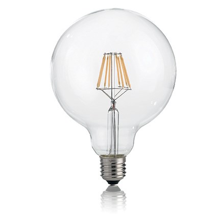 Ampoule globe E27 D125 08 W 2700 K IRC90 translucide