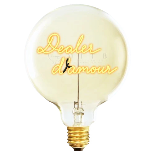 DEALER D'AMOUR - CULOT DORE UNIQUEMENT POUR SOCLE FILAIRE