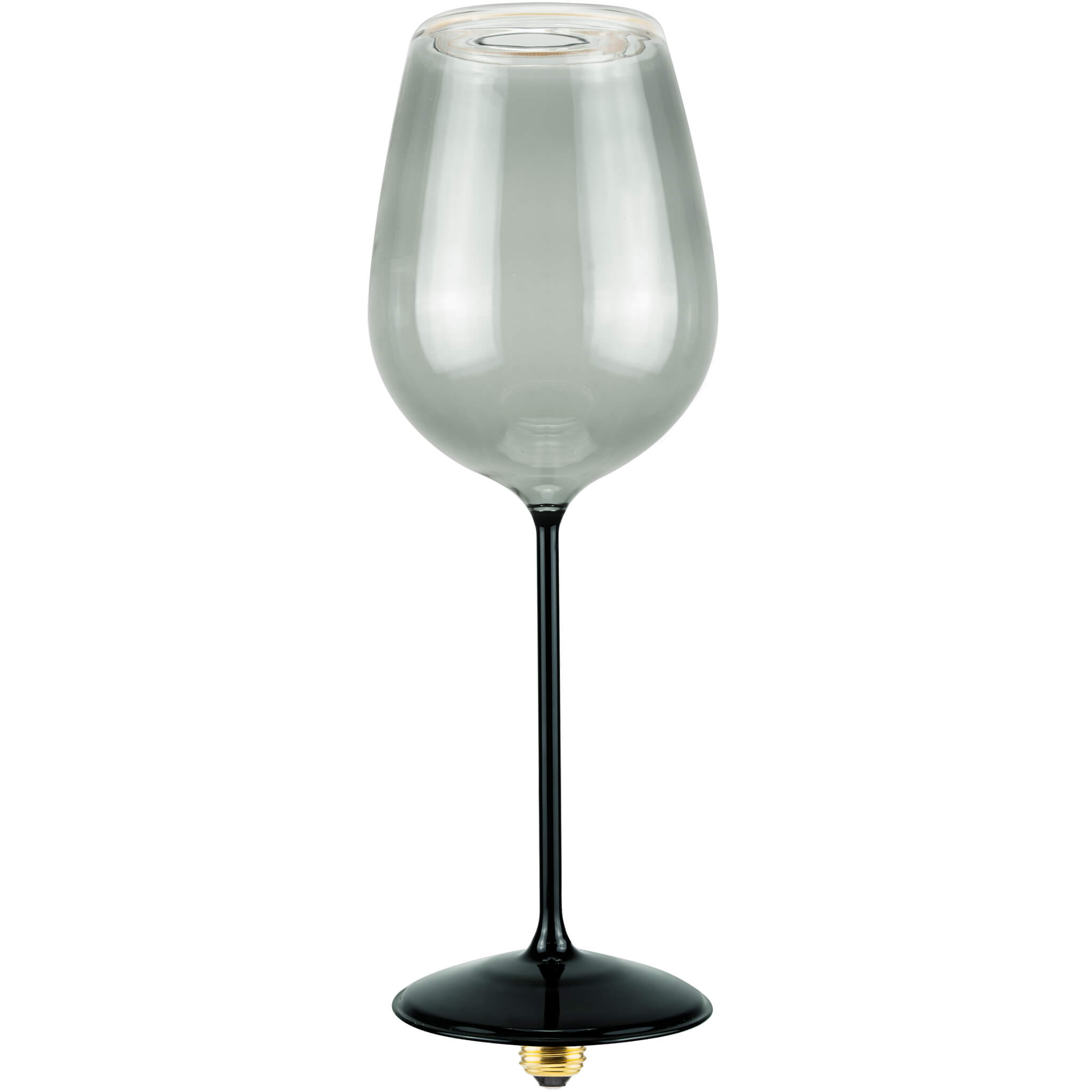 LED FLOATING WINE SMOKEY - BLACK BASE
