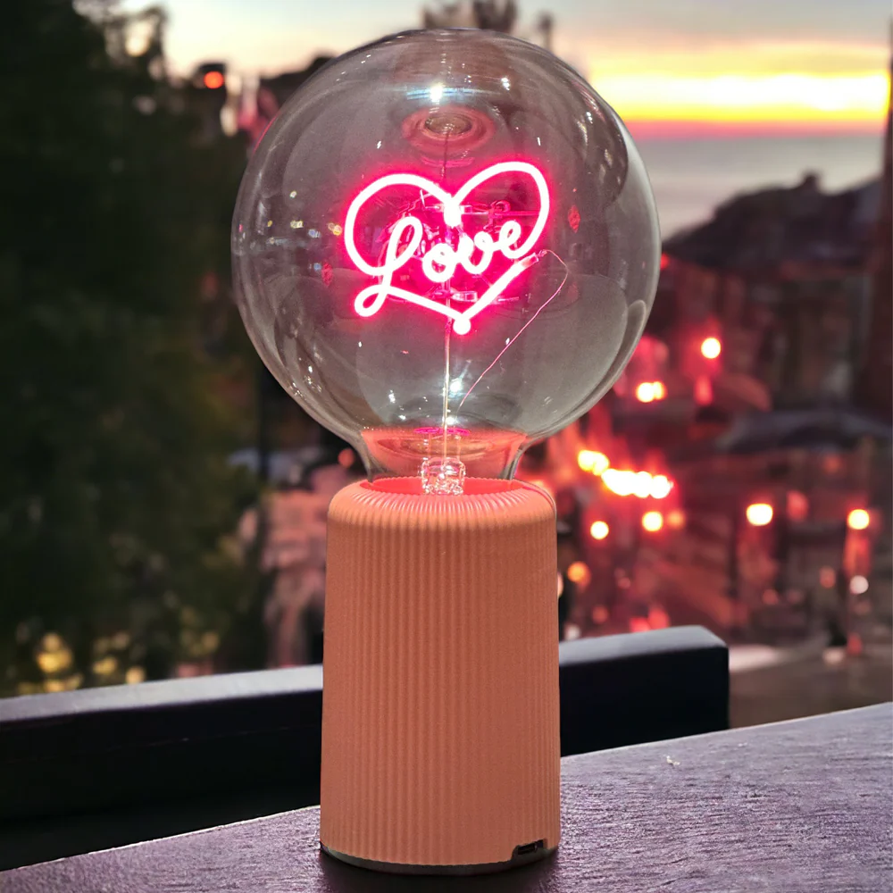LOVE - CULOT ARGENTE UNIQUEMENT POUR SOCLE SANS FIL