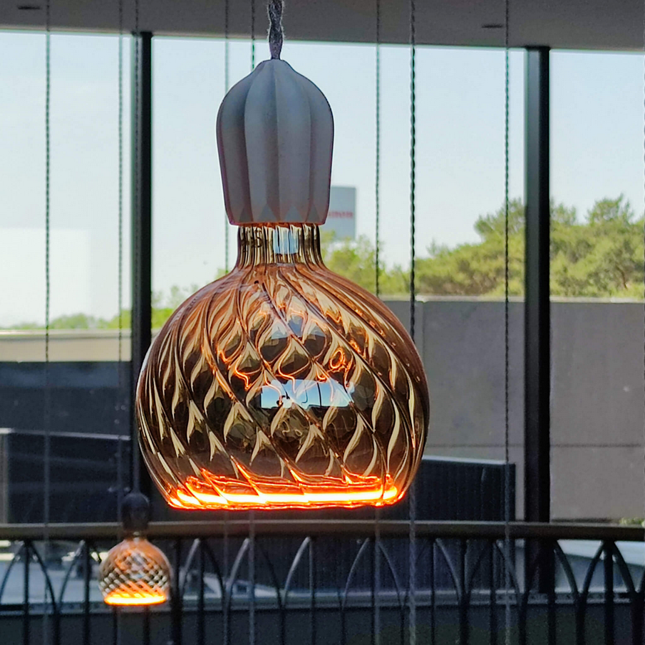 LED FLOATING TWISTED SMOKEY GREY